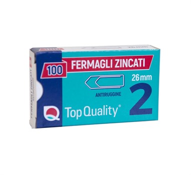 FERMAGLI ZINCATI N.2 26MM TOPQUALITY 2101