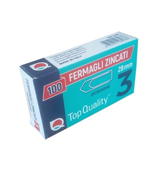 FERMAGLI ZINCATI N.3 28MM TOPQUALITY 2102