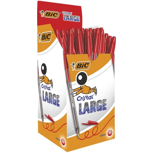 PENNA BIC CRISTAL LARGE 1.6 ROSSO     951625