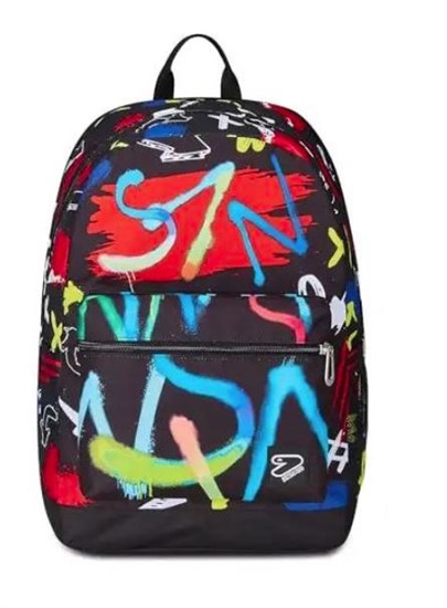 ZAINO REVERSIBILE GRAFFITI NERO      200102492-899