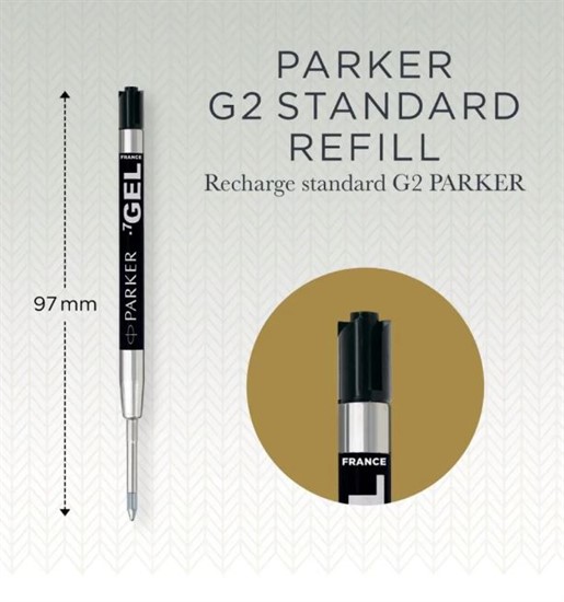 BLISTER REFILL PARKER GEL NERO PUNTA FINE 0.5     2020762