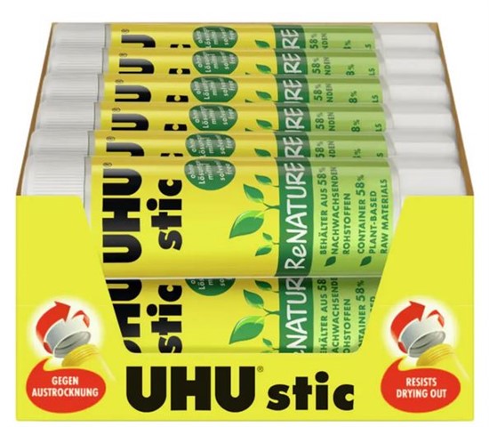 COLLA STICK 40GR UHU RENATURE 12PZ 45802