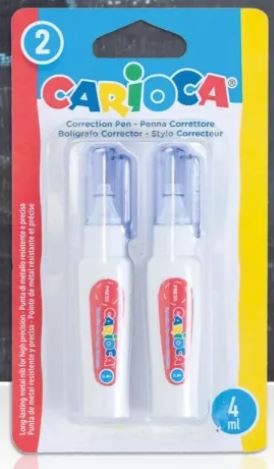 BLISTER CARIOCA MINI PENNA CORRETTORE 2PZ     42996