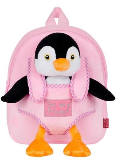 ZAINO ASILO PERLETTI PELUCHE PINGUINO      13078