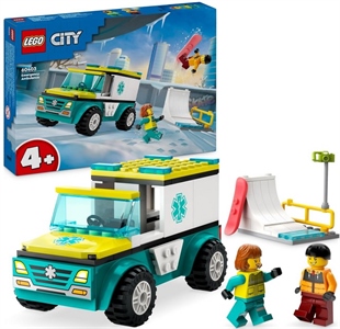 LEGO CITY AMBULANZA DI EMERGENZA SNOWBOARDER 60403