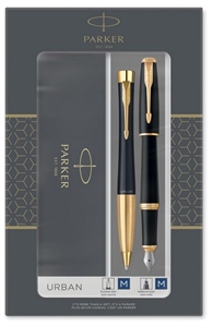 SET PARKER 2 PENNE URBAN NERO E ORO 2093381