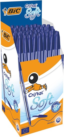 BIC CRISTAL SOFT PENNE BLU A SFERA    951434