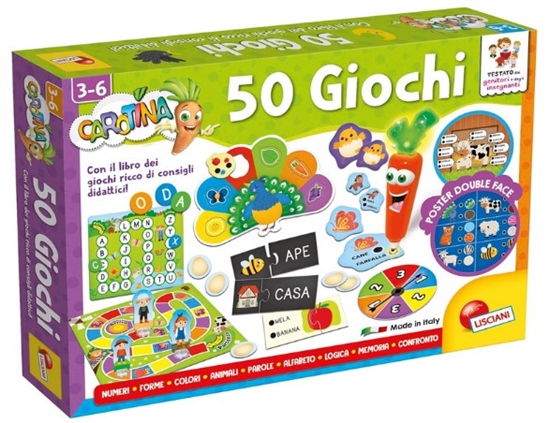 LISCIANIGIOCHI CAROTINA 50 GIOCHI PER BAMBINI  76710