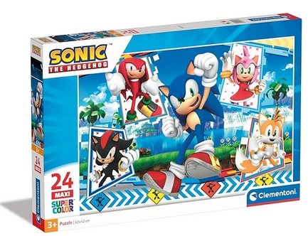 PUZZLE SONIC SUPERCOLOR MAXI 24PZ 28526