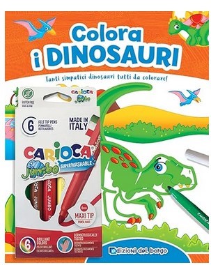 COLORA I DINOSAURI EDIZ. A COLORI CON 6 PENNARELLI