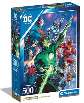 PUZZLE DC COMICS COMPACT 500PZ CLEMENTONI 35532 35531