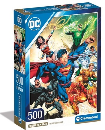 PUZZLE DC COMICS COMPACT 500PZ CLEMENTONI 35532 35531