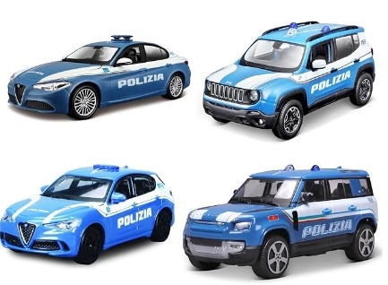 AUTO POLIZIA 1:43 BURAGO ASS. 390836