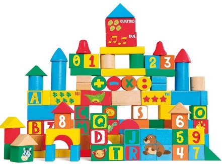 SET CUBETTI COSTRUZIONE 100PZ TRUDI  88059