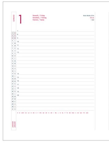 AGENDA INTEMPO GIORNO ALFA 2025 12X17CM BLU 7142AF