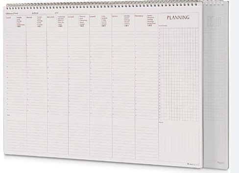 PLANNING DA TAVOLO SETTIMANALE 2025 35X25CM 7767PP