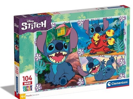 PUZZLE STITCH SUPERCOLOR MAXI 104PZ  23776