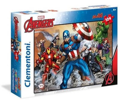 PUZZLE AVENGERS SUPERCOLOR MAXI 104PZ CLEMENTONI 23985 23746 26750