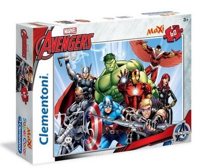 PUZZLE AVENGERS SUPERCOLOR MAXI 104PZ CLEMENTONI 23985 23746 26750