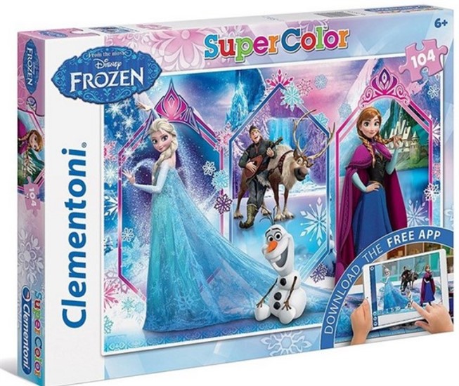 PUZZLE FROZEN SUPERCOLOR 104PZ   27274 20703