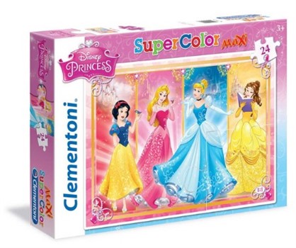 PUZZLE PRINCESS SUPERCOLOR MAXI 24PZ ASSORTITO