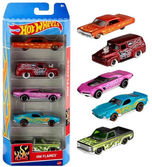 MATTEL HOT WHEELS 5 VEICOLI ASS. SCALA 1:64 1806