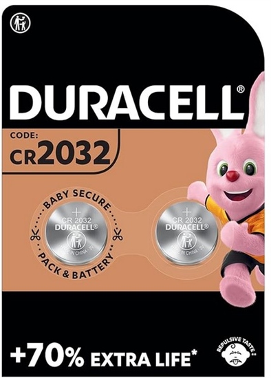 BATTERIE A MONETE A LITIO DURACELL DL-CR2032 2PZ