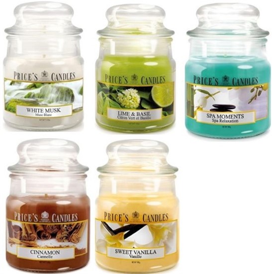 PRICE'S CANDLES CANDELE PROFUMATE GIARA PICCOLA ASS.