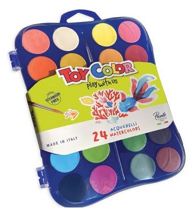 TOY COLOR COLORI ACQUERELLI DA 24PZ 0703