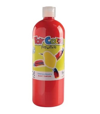 TOY COLOR TEMPERA LIQUIDA 1LT ROSSO  0554.608