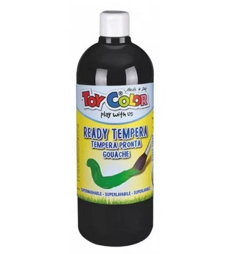 TOY COLOR TEMPERA LIQUIDA 1LT NERO 0554.624