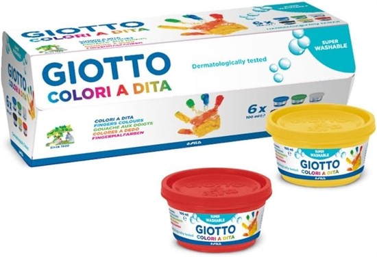 GIOTTO COLORI A DITA 100ML 6PZ 534100