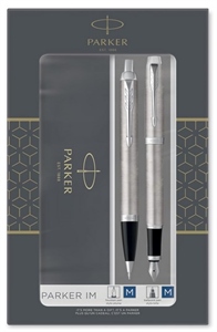 SET PENNA PARKER IM DUO ACCIAIO BLU  2183058