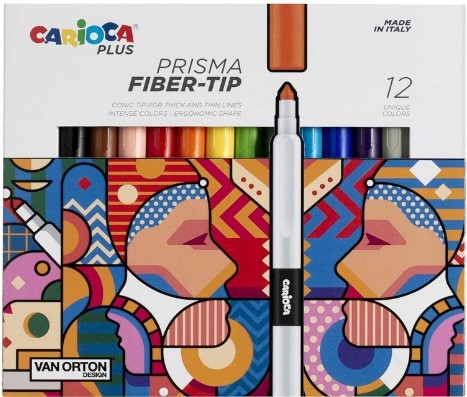 CARIOCA PENNARELLI PRISMA FIBER TIP DA 12PZ 45205