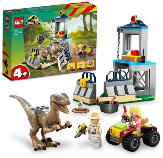 LEGO JURASSIC PARK LA FUGA DEL VELOCIRAPTOR  76957