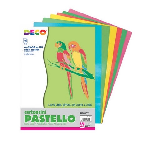 CARTONCINI PASTELLO 35X50 21FG COLORI ASS. CWR  781