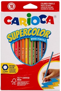 CARIOCA SUPERCOLOR PASTELLI IN LEGNO DA 18 43392