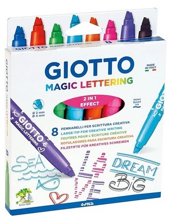 GIOTTO PENNARELLI MAGIC LETTERING DA 8 COLORI 426500