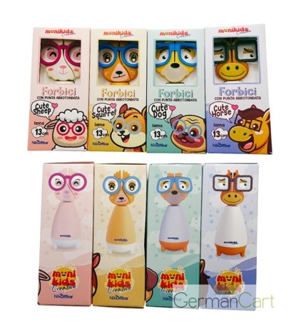 FORBICI SWEET ANIMAL CM.13 ASS. NIKOFFICE 14NIK040