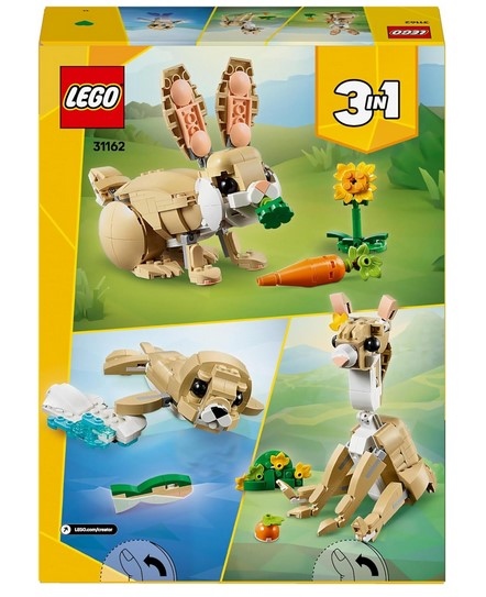 LEGO CREATOR 3 IN 1 ADORABILE CONIGLIO 31162