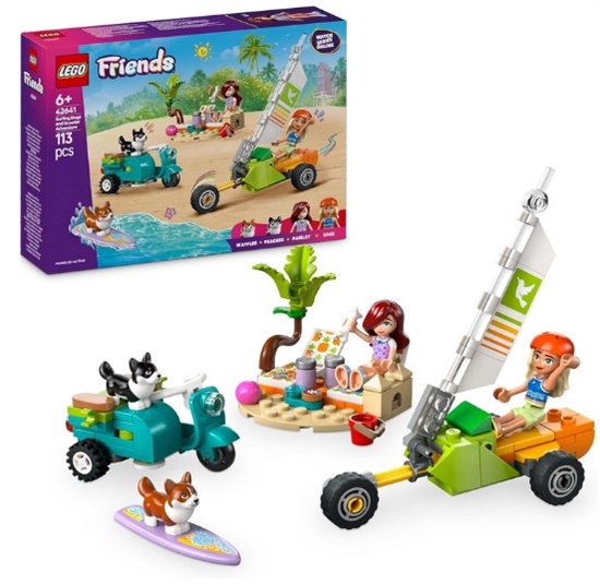 LEGO FRIENDS AVVENTURE CANINE SU WINDSKATE E SIDECAR  42641