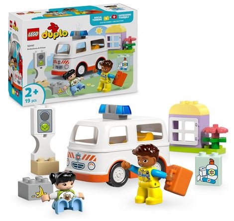 LEGO DUPLO AMBULANZA E AUTISTA  10447