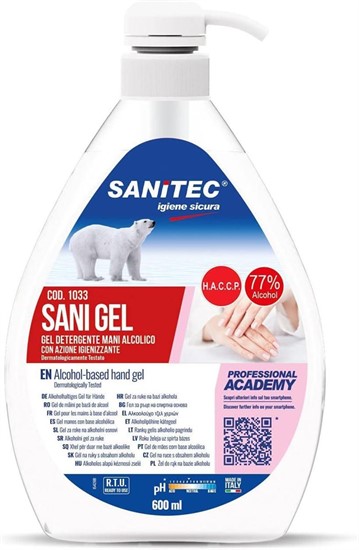 SANITEC SANIGEL GEL MANI 600ML      1033