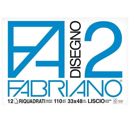 ALBUM BLOCCO F2 RIQUADRATO 33X48 12FF 110GR  6201534