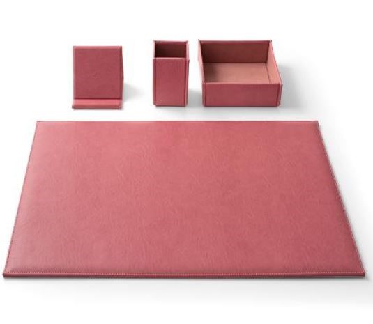 SERVIZIO SCRITTOIO INTEMPO 4PZ 60X40 CHARME ROSA  4204CH29